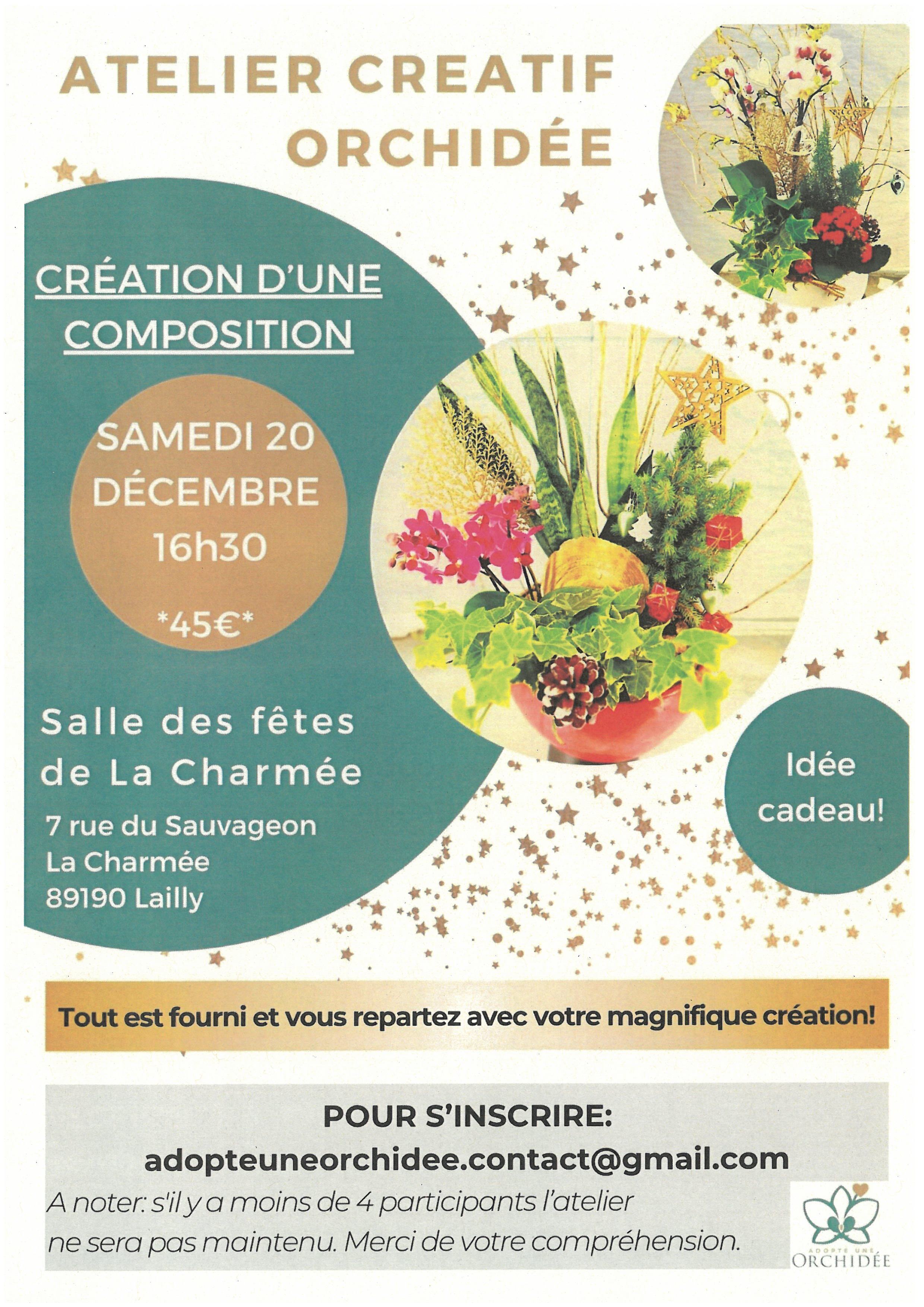 Atelier Créatif Orchidée le 20/12/2025
