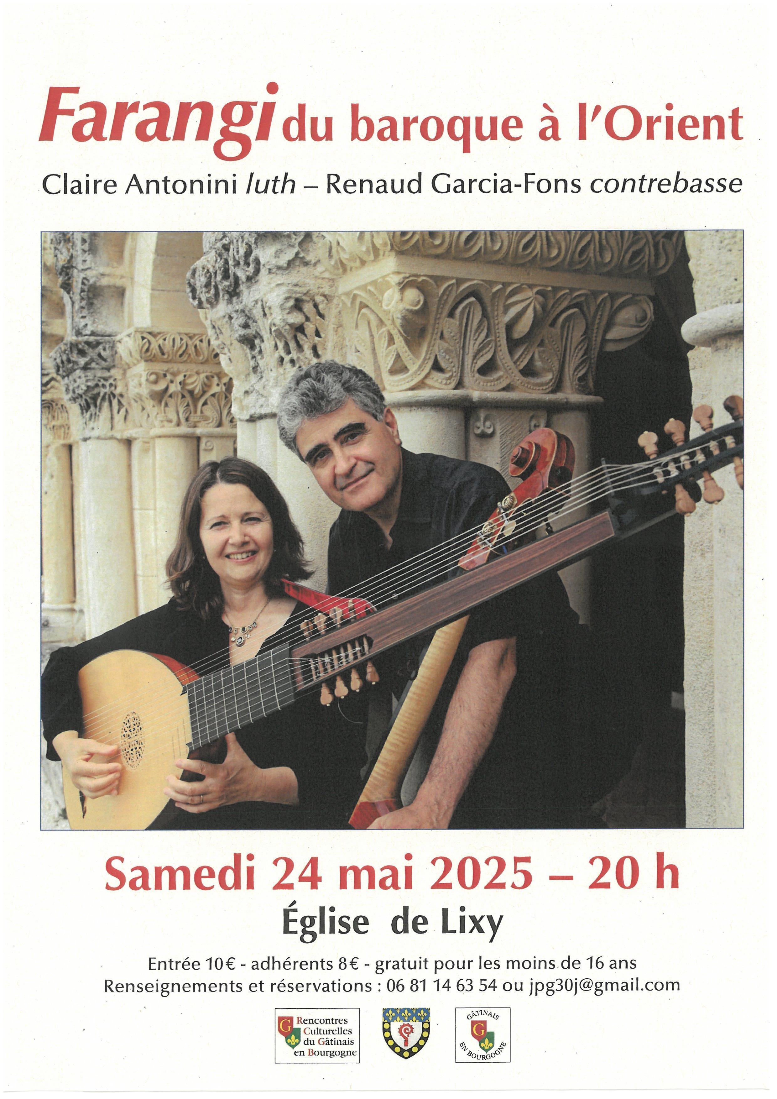 Concert Baroque Eglise de Lixy le 24/05/2025