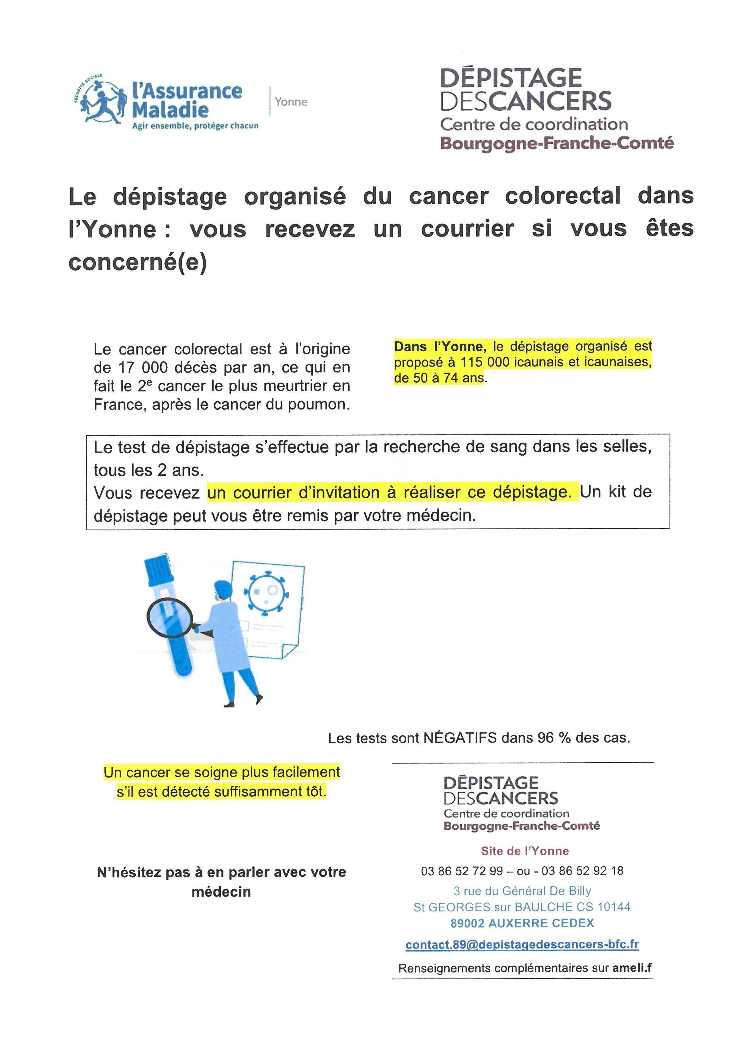 Dépistage des cancers