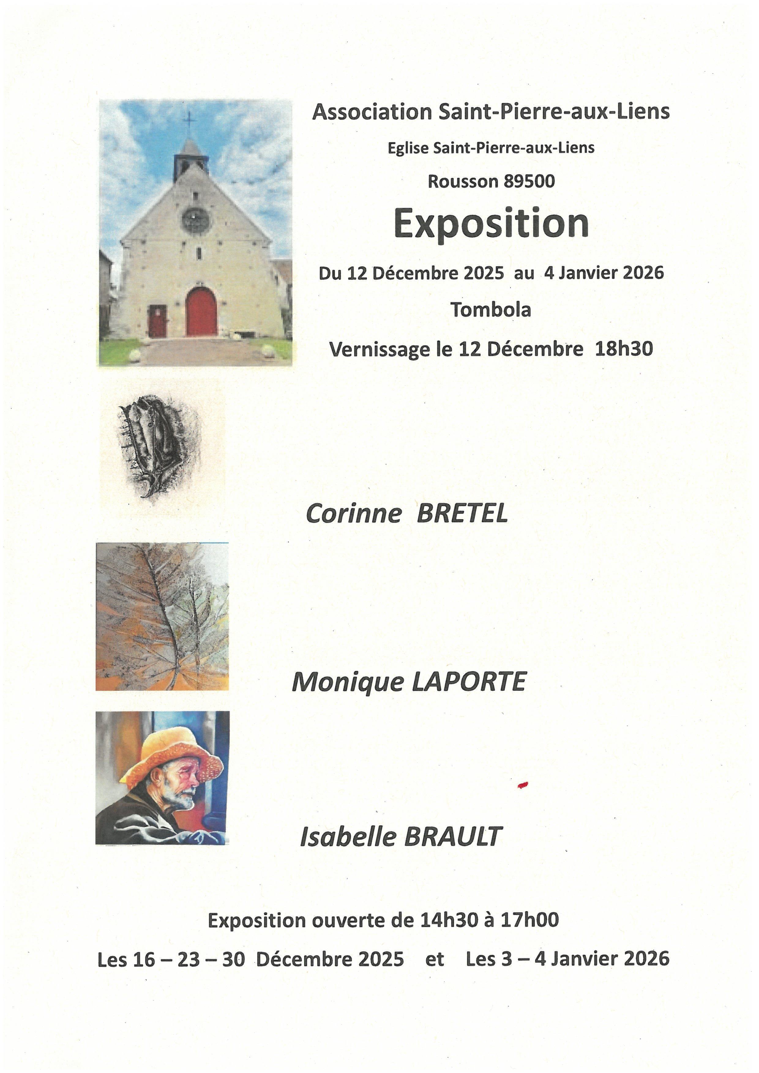 Exposition à Rousson le 12/12 au 04/01/2026
