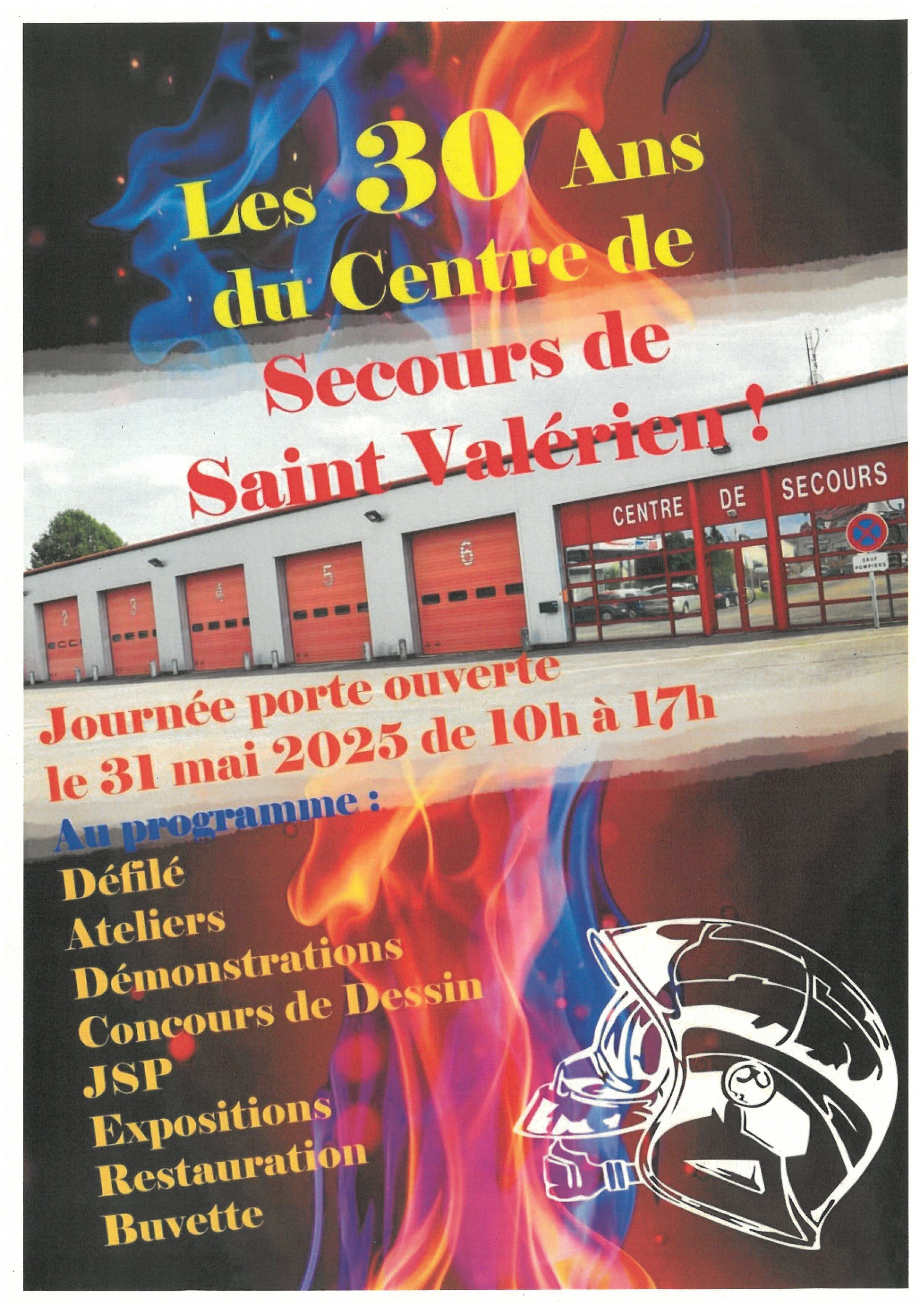 Journée porte ouverte centre de Secours de St Valérien  le 31/05/2025