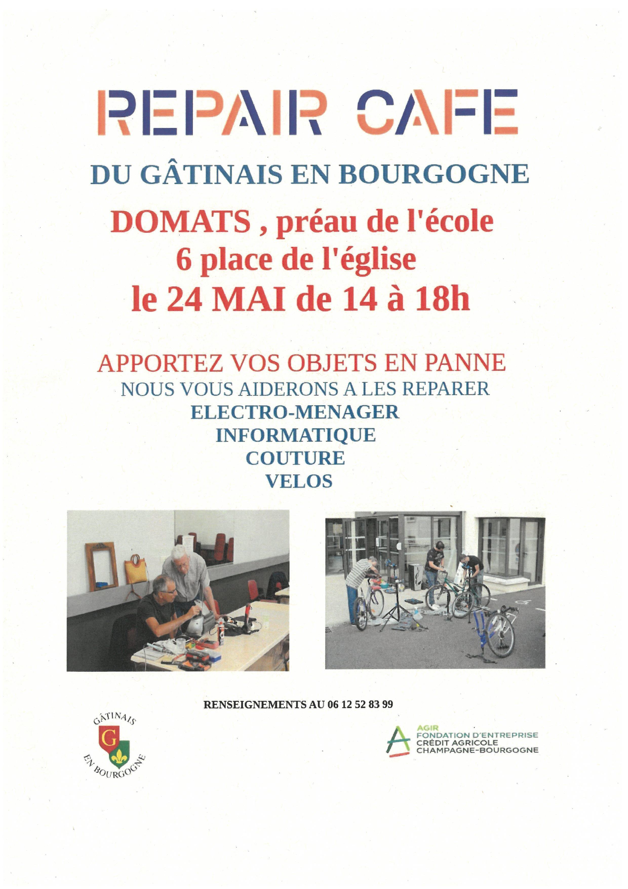 REPAIR CAFE à Domats le 24/05/2025