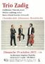 Concert Trio Zadig à Villethierry le 19/10/2025