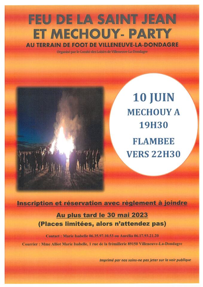 Feu de St jean