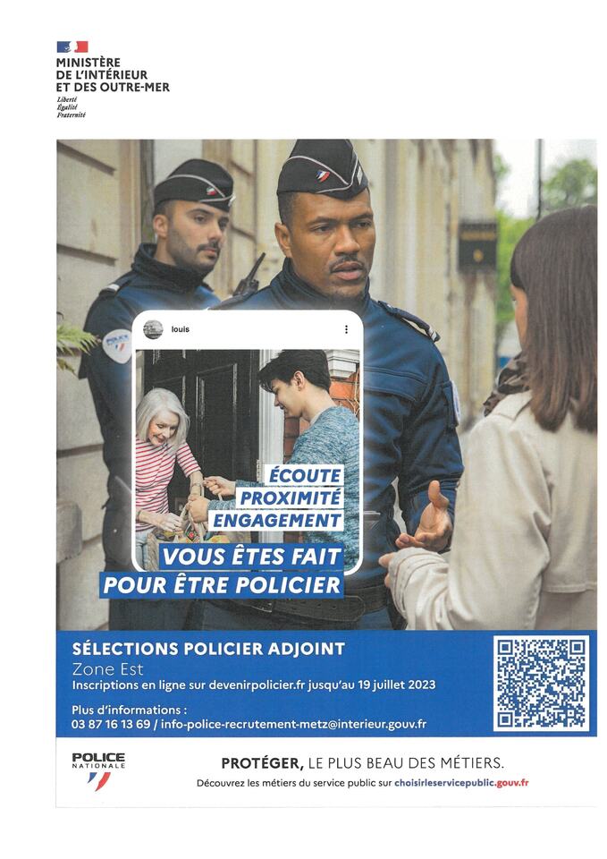 RECRUTEMENT POLICIER ADJOINT